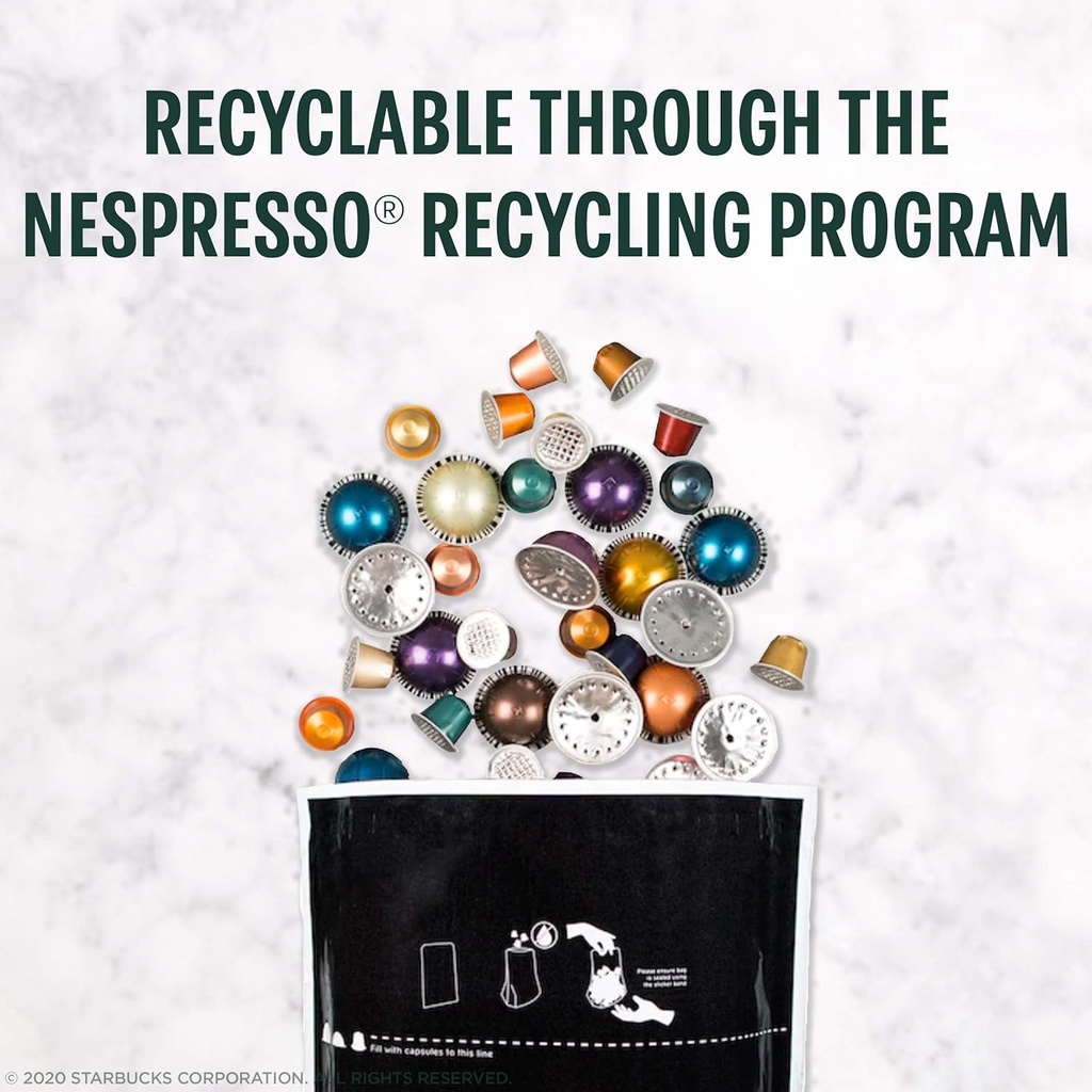 Starbucks by Nespresso Vertuo, Dark Roast Variety Pack Coffee, 32-count Coffee Pods