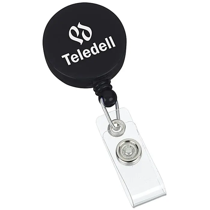 Retracting Badge Holder - Round - Opaque  #GVS25146438-RD-S